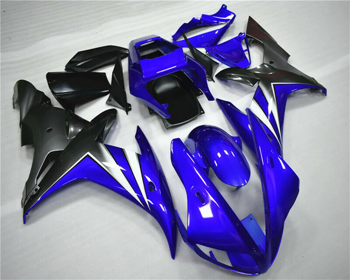 For YZF R1 2002 2003 ABS Plastic Injection Motorcycle Fairing Kit Bodywork with Heat Shield and Bolt Box