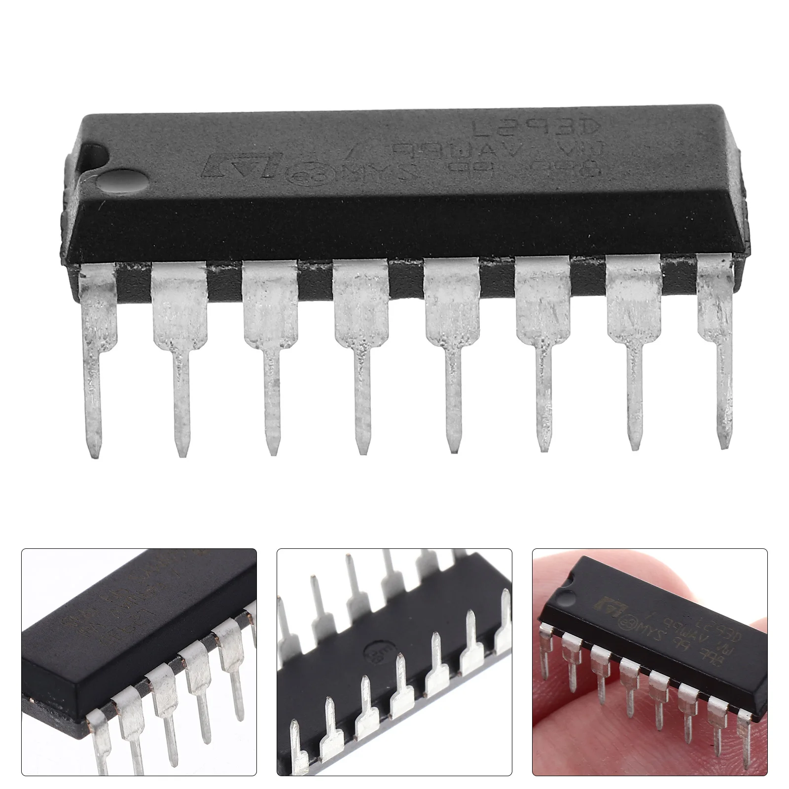 

10pcs Ic Controller Dip L293D Motor Ic Stepper Driver 600Ma Channel L293D Motor Driver Output Black Tool Parts