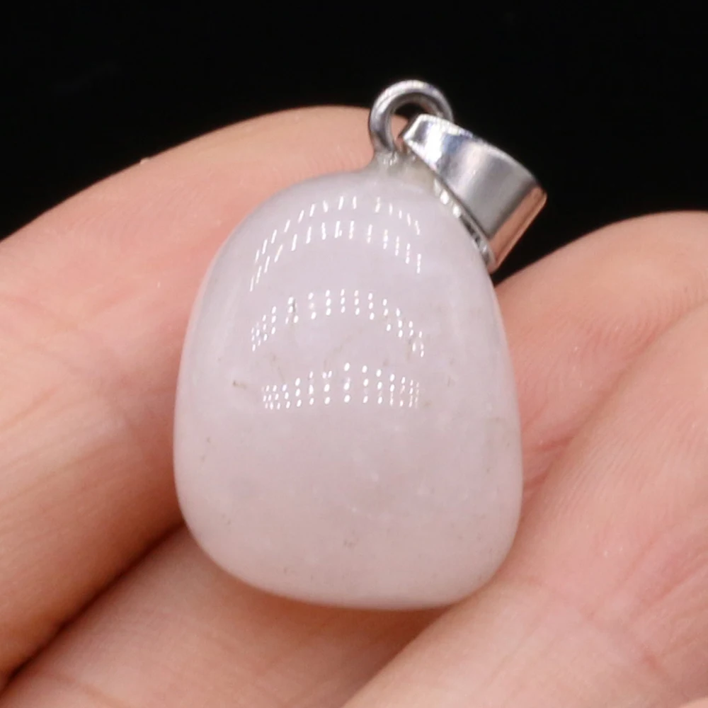 Natural Semi-precious Stone Pendant Irregular Cherry Blossom Agate for DIY Jewelry Making Necklace Size15x20-18x25