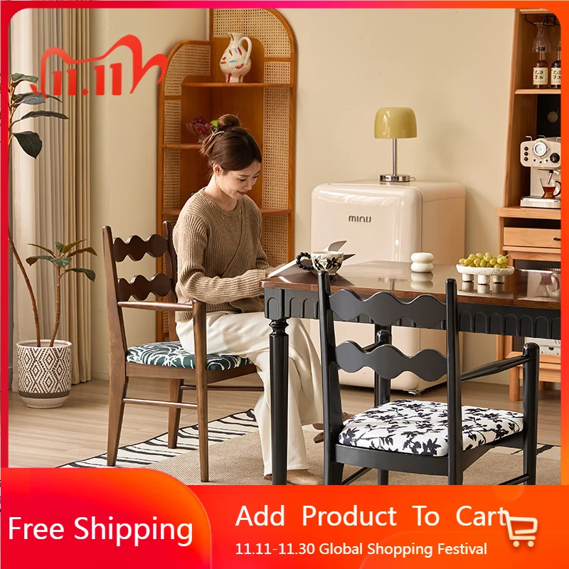 

Modern Luxury Dining Chairs Designer Ergonomic Hotel Accent Dining Chairs Wooden Unique Minimalist Sillas Lounge Suite Furniture