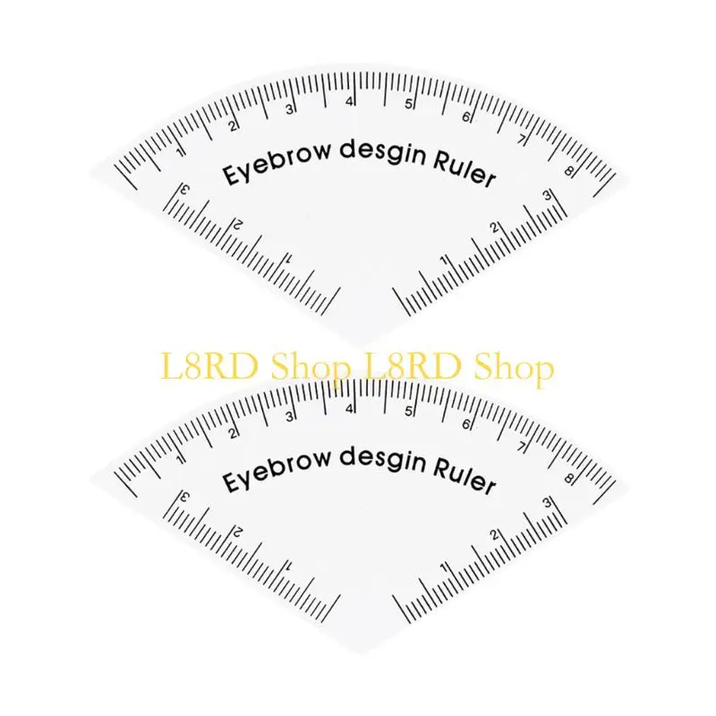 L8RD Eyebrow Ruler Adjustable Eyebrow Stencil Brow Tool Finder For Perfectly Balanced Brows For Various Makeup Styles