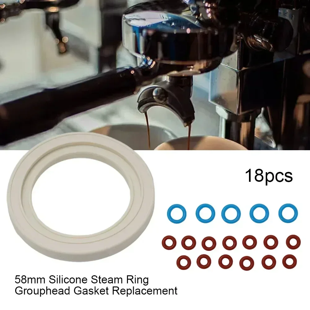 18pcs Silicone O-rings For Breville BES920 BES900 BES98 Dual Boiler Group Head Gasket Seal O Ring Replacement Boiler O-ring