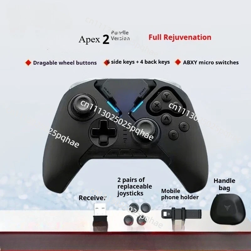 for Apex2 Wireless Game Controller Bluetooth Gaming Gamepad Grip Set for Android PC Mobile Games