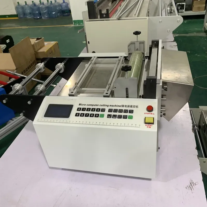 Automatic PE Film Cutting & Heat Sealing Machine 750W 34m/min 300mm Roll to Sheet Cutter for Food Packaging