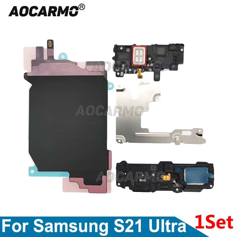 For Samsung Galaxy S21 Ultra Wireless Charging Coil And Loudspeaker Signal Antenna Motherboard Metal Sheet Cover Replacement