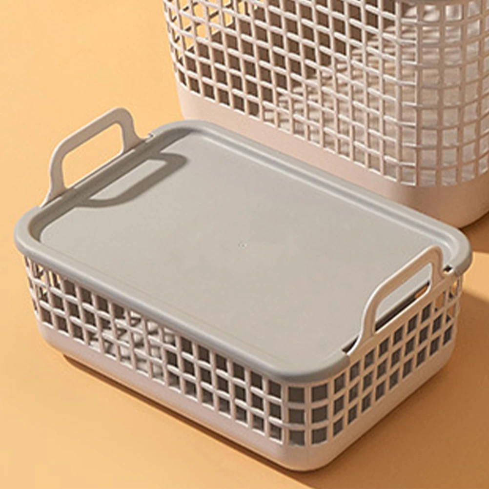 

Grey Small Collapsible Laundry Baskets Hamper With Lid H For Dirty Clothes Container ganizer Bathroom Bedroom Balcony Thick