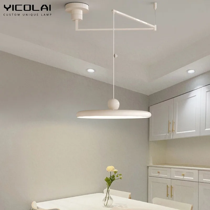 

Modern Minimalist LED Chandeliers Hanging Lamps For Bedroom Living Dinning Study Room Table Aisle Kitchen Indoor Brightness Lamp