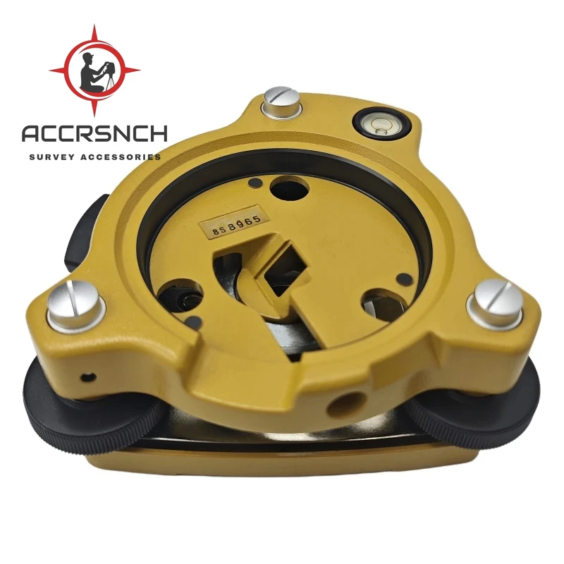 

ACCR Brand New Yellow Tribrach with Optical Plummet Compatible and Without Optical Plummet Compatible for Topcon Total Stations