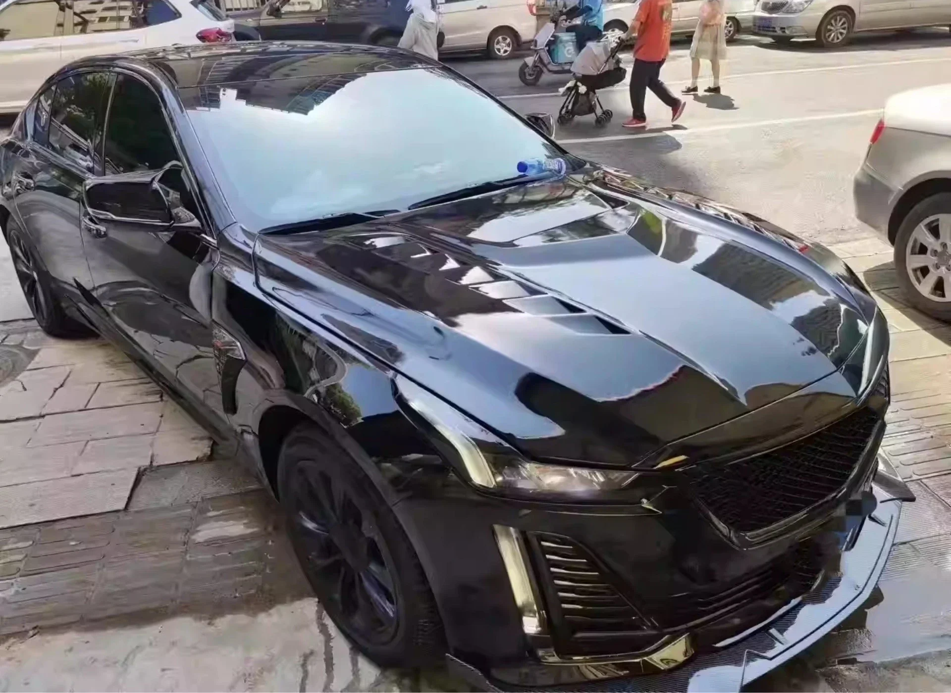 For  CT4 CT5 Convert Light Weight Bonnet Car Accessories Carbon Fiber Engine Cover Resin Hood