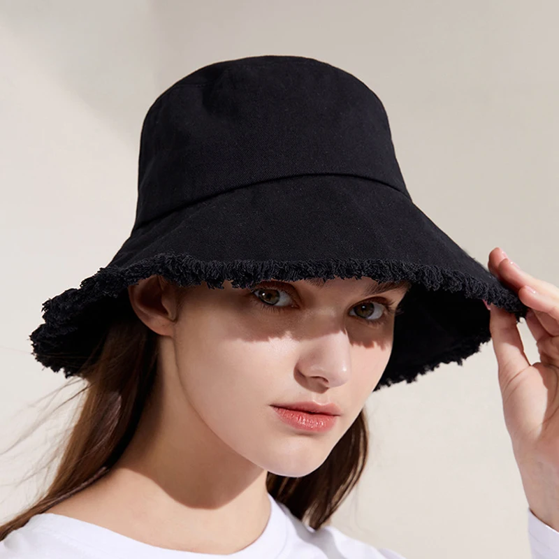 Summer Female Burrs Bucket Hats Harajuku Bucket Hat Fishing Outdoor Panama Hip Hop Cap Men's For Fisherman Hat Women