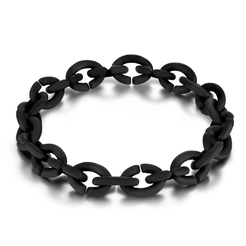 Lucky Clover shape 925 Sterling Silver beads Fit fine Unisex X Rubber Bracelet Bangle For Women Men Top quality beads image 2