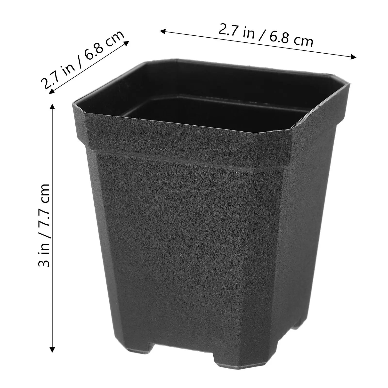 20Pcs Nursery Pots Hollow Bottom Seedling Planter Drainage Plastic Plant Pots Indoor Outdoor Garden Supplies Flowerpots