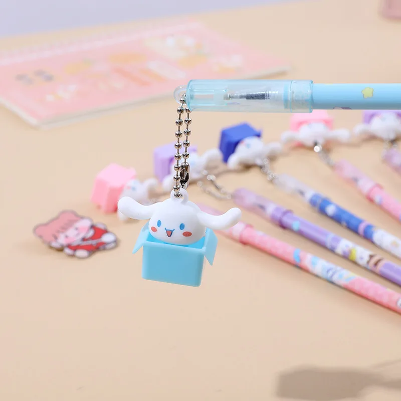 Cute Cartoon Novelty Creative Student Gel Pens Dog Pendant Neutral Pen Stationery Signature Office Kawaii Office School Supplies