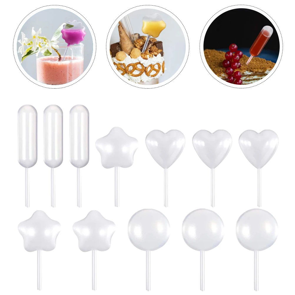 

200pcs Cupcake Pipette Transparent Liquid Dropper For Baking Ice Cream Chocolate Squeeze Transfer Lab Use Premium