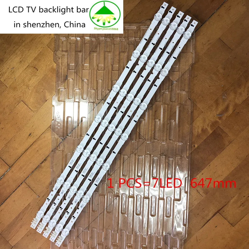 

(New Kit)30pcs 7LEDs 648mm LED backlight strip for 32Inch TV 2014SVS32HD D4GE-320DC0-R3 CY-HH032AGLV2H