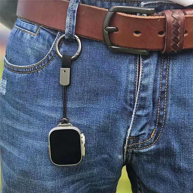 AT82-Short Hanging Rope Necklace Watch Chain Suitable For Smart Watch Band Car/Home Key Lanyard Sports Watch Accessory