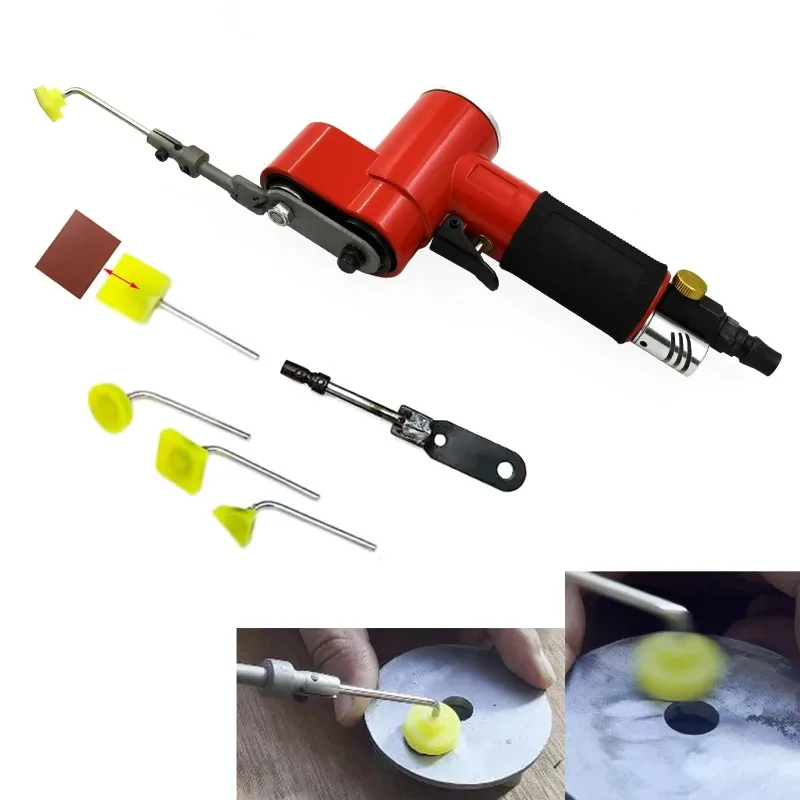 Pneumatic Die Polisher Air Die Grinder Right Angle For Zinc Alloy Polisher Tool Set Reciprocating Furniture Metal Corner Polishi