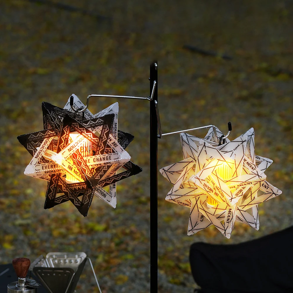 Outdoor DIY Polar Star PP Board Lampshade Color Waterproof Camping Lamp Lampshade for Pinecone Lamp Goalzero 38explore Lamp