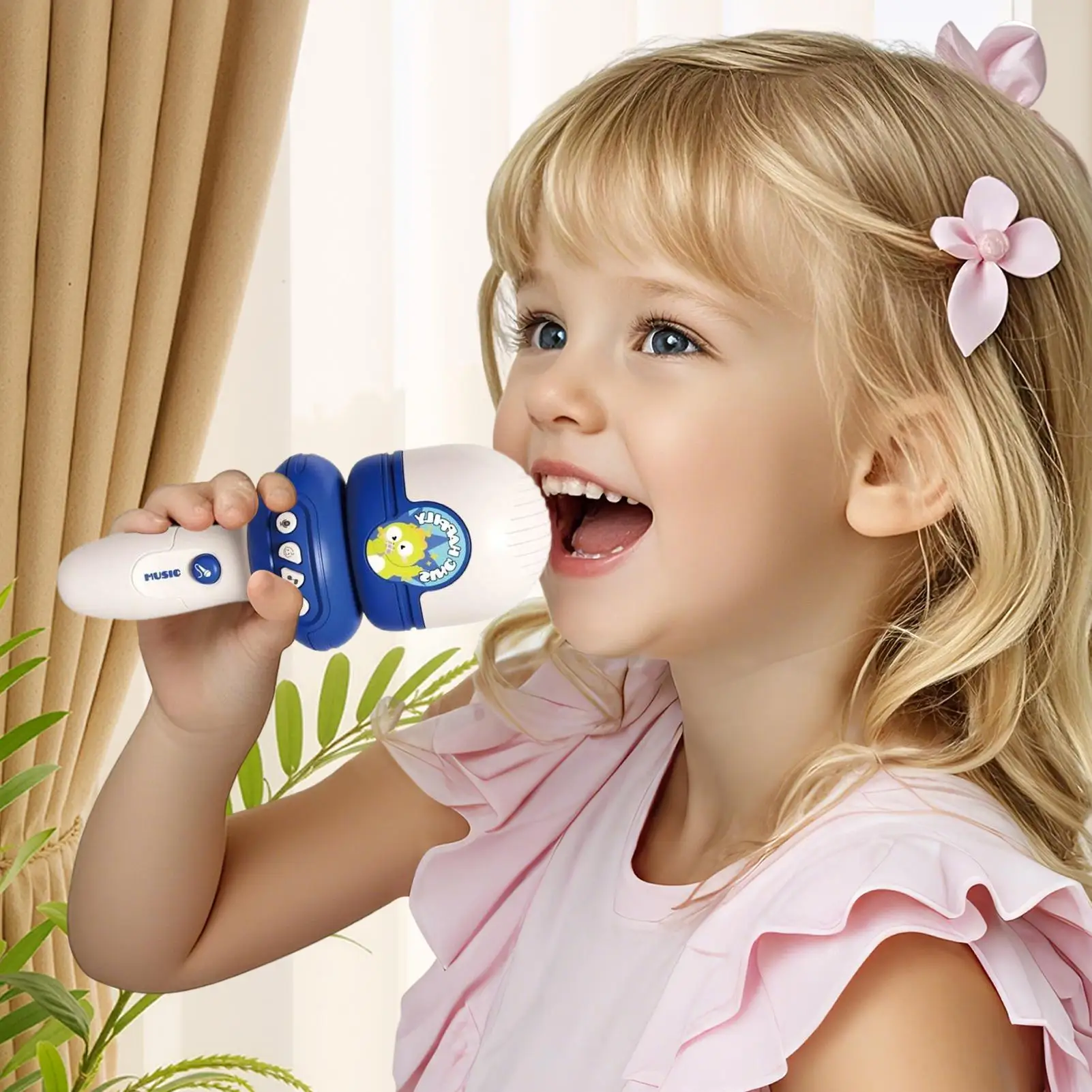Karaokê para crianças, trocador de voz, microfone para crianças, dispositivo de canto com função de gravação para 3 anos de idade
