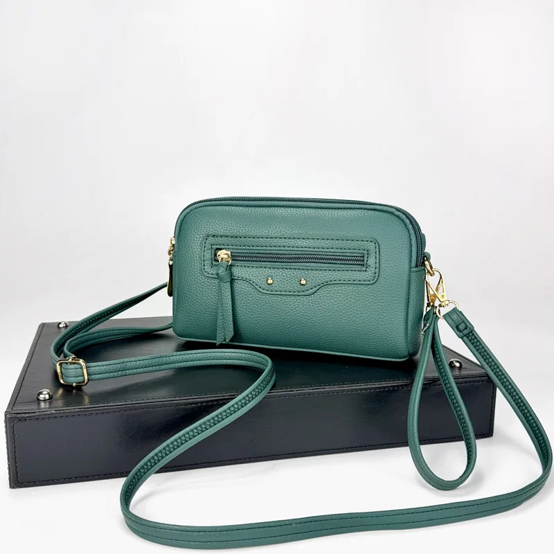 حقيبة أنيقة فاخرة للنساء 2025 حقائب ذات علامة تجارية جديدة حقيبة يد نسائية عالية الجودة حقيبة كتف البقرة العصرية #5