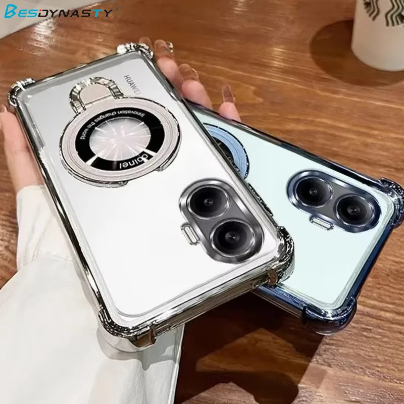 وسادة هوائية حامل مطلي بالكهرباء حافظة لهاتف Xiaomi POCO X7 F7 F6 X6 M6 F5 PRO غطاء خلفي ناعم فاخر مقاوم للصدمات