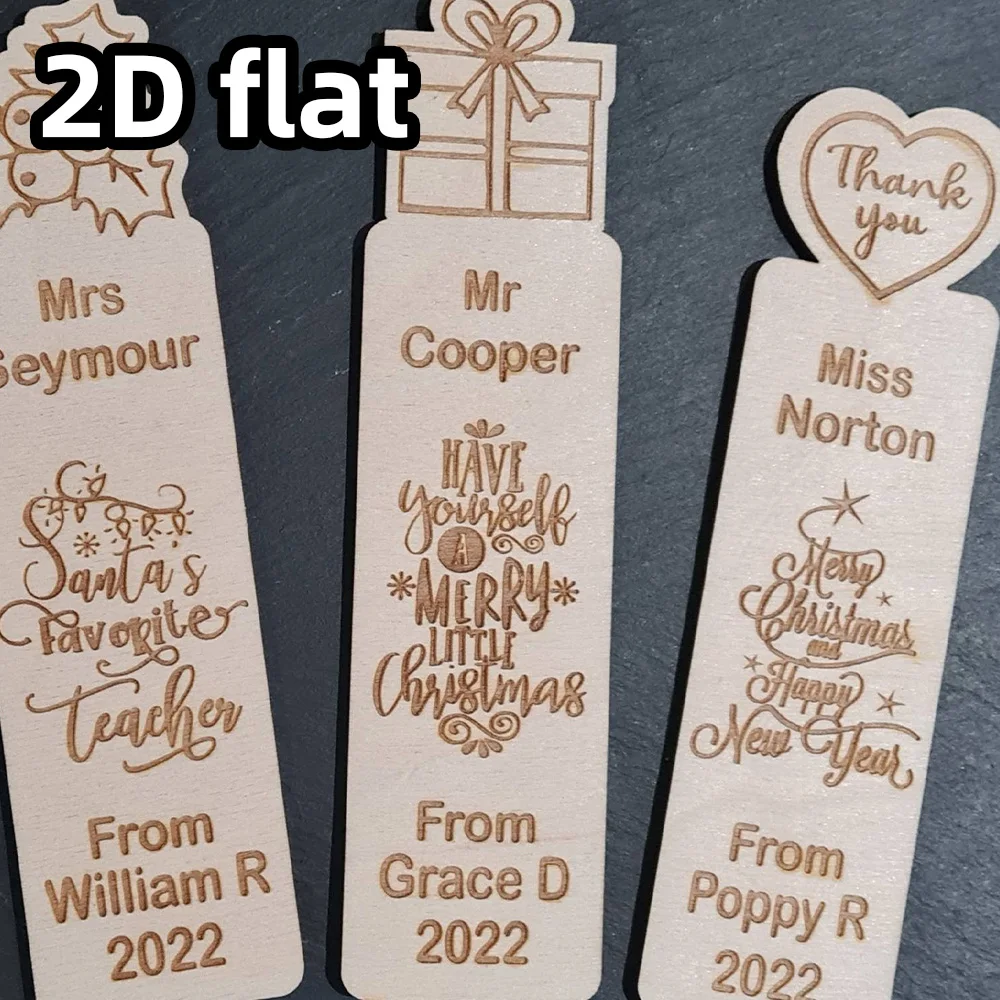 علامة مرجعية للمعلم الخشبي المخصص قطعة واحدة، هدية عيد الميلاد للمعلم، هدية قراءة لمحبي الكتب، نهاية المصطلح هدية شكرًا لك