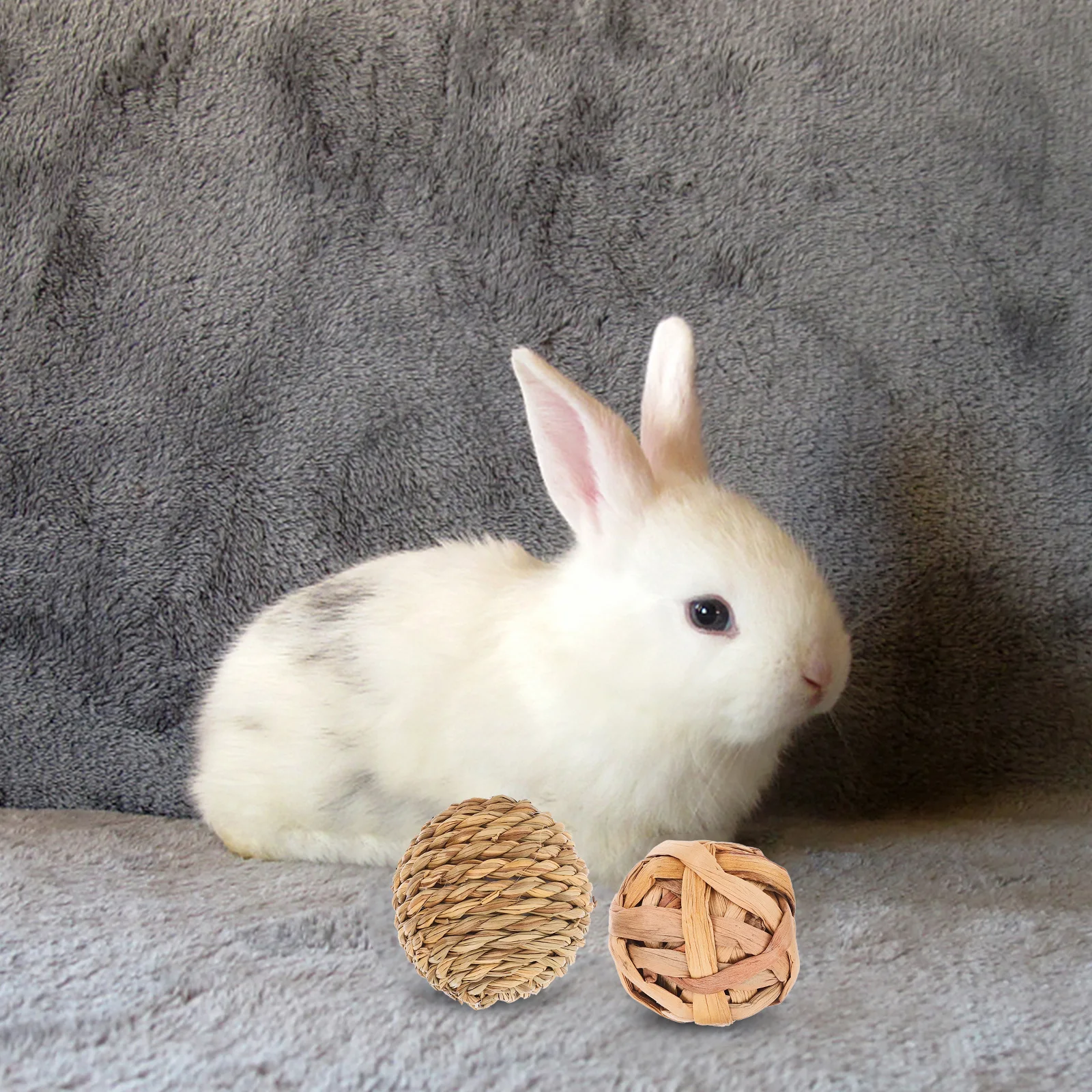 

4 Pcs Bunny Chew for Hamster Rattan Treats Willow Chews Cage Toys for Pets