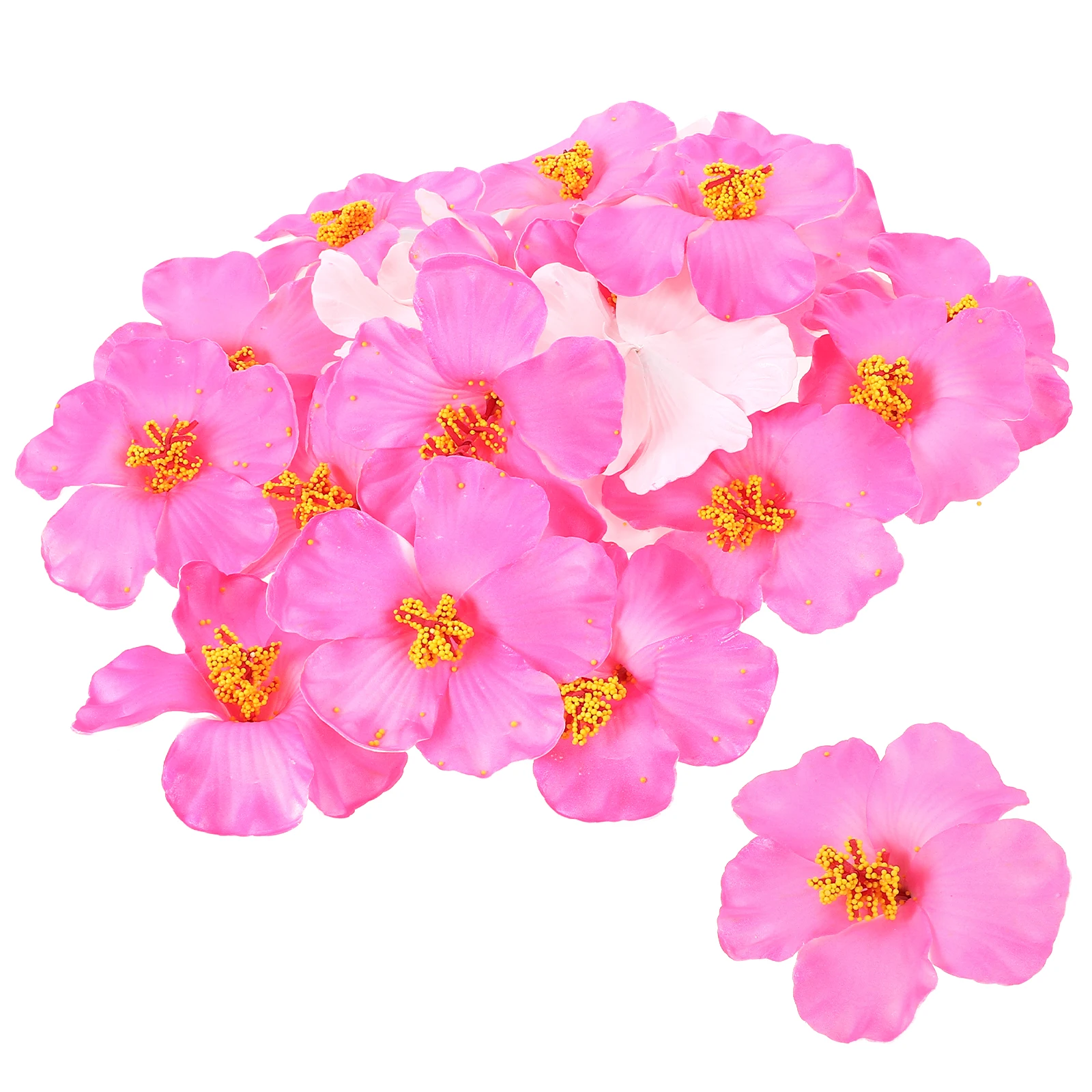 

25pcs Artificial Hibiscus Fake Flowers Party Accessories Bright Decorative Simulation for Home Wedding Christmas