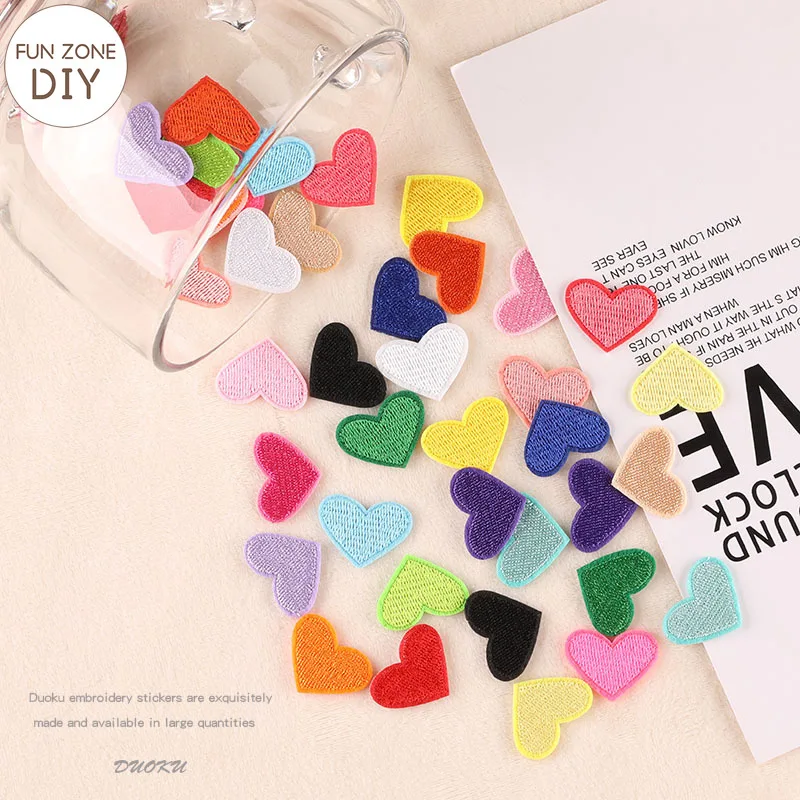 Разноцветные наклейки FZdiy с помощью утюга для одежды, швейные вышивки, нашивки маленького размера, термоклейкие аппликации для одежды