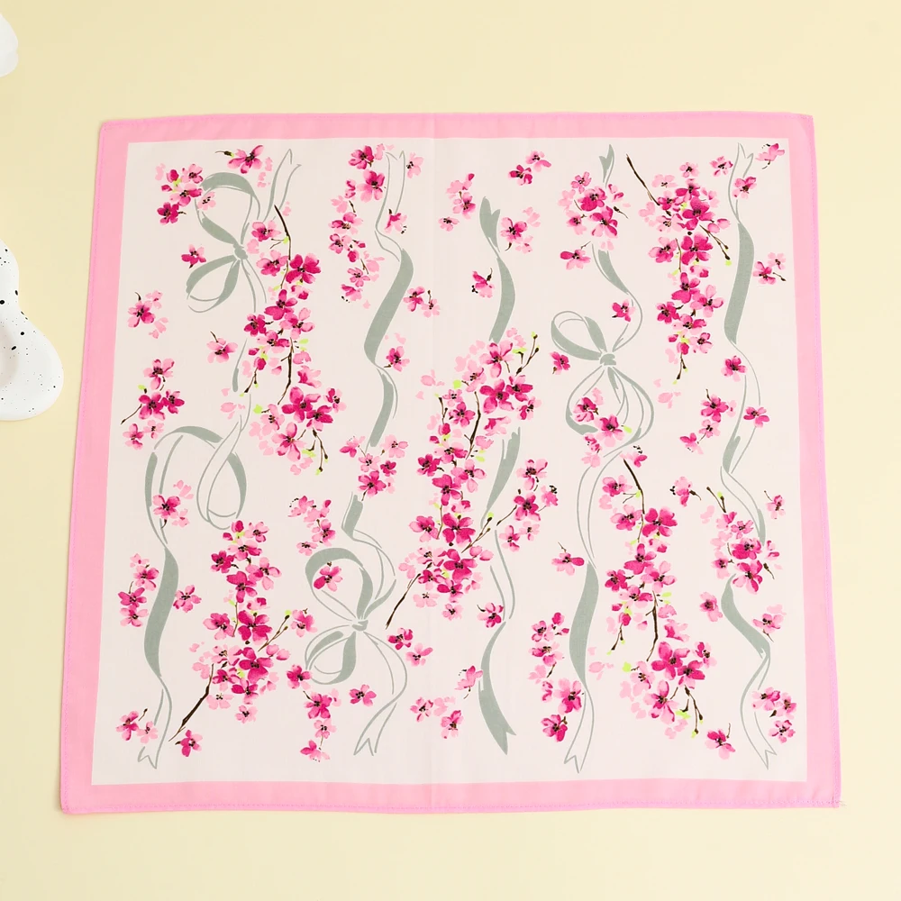 3 paczki artykułów ślubnych, pamiątki ślubne, prezenty na Dzień Matki, chusteczki z kwiatami z czystej bawełny, miękkie małe jedwabne szaliki, ręczniki przeciwpotne