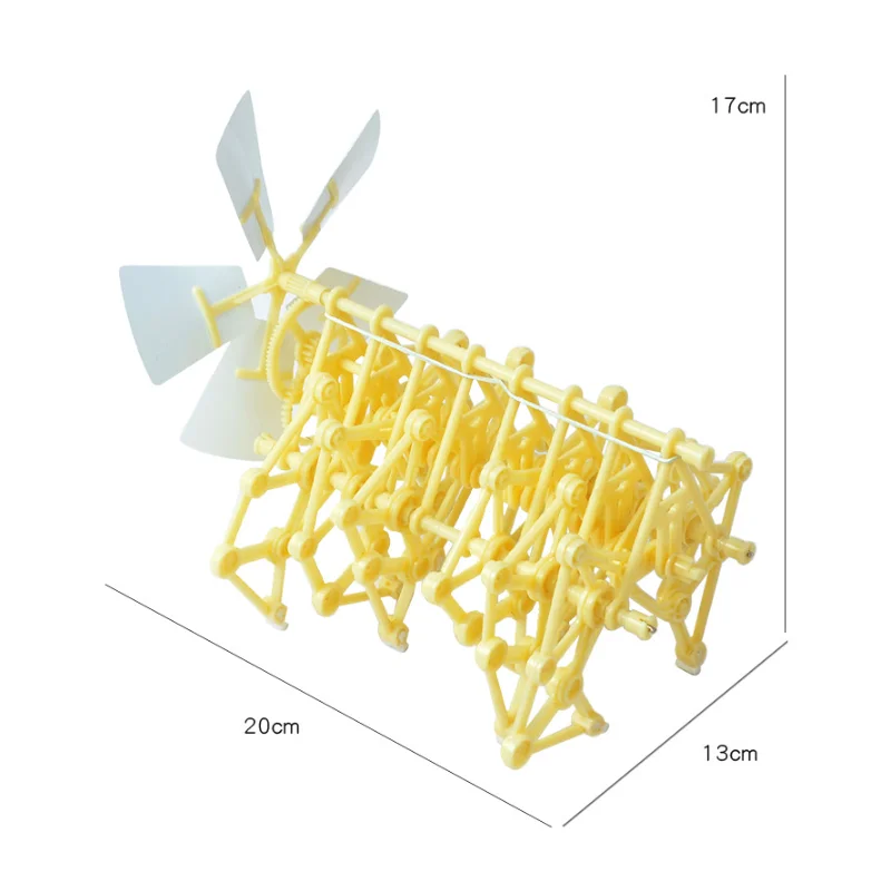 Mini Theo Jansen Strandbeest Model Wind Power Beast Diy Educational Toys Handmade Science Experiment Toys Child Birthday Gift