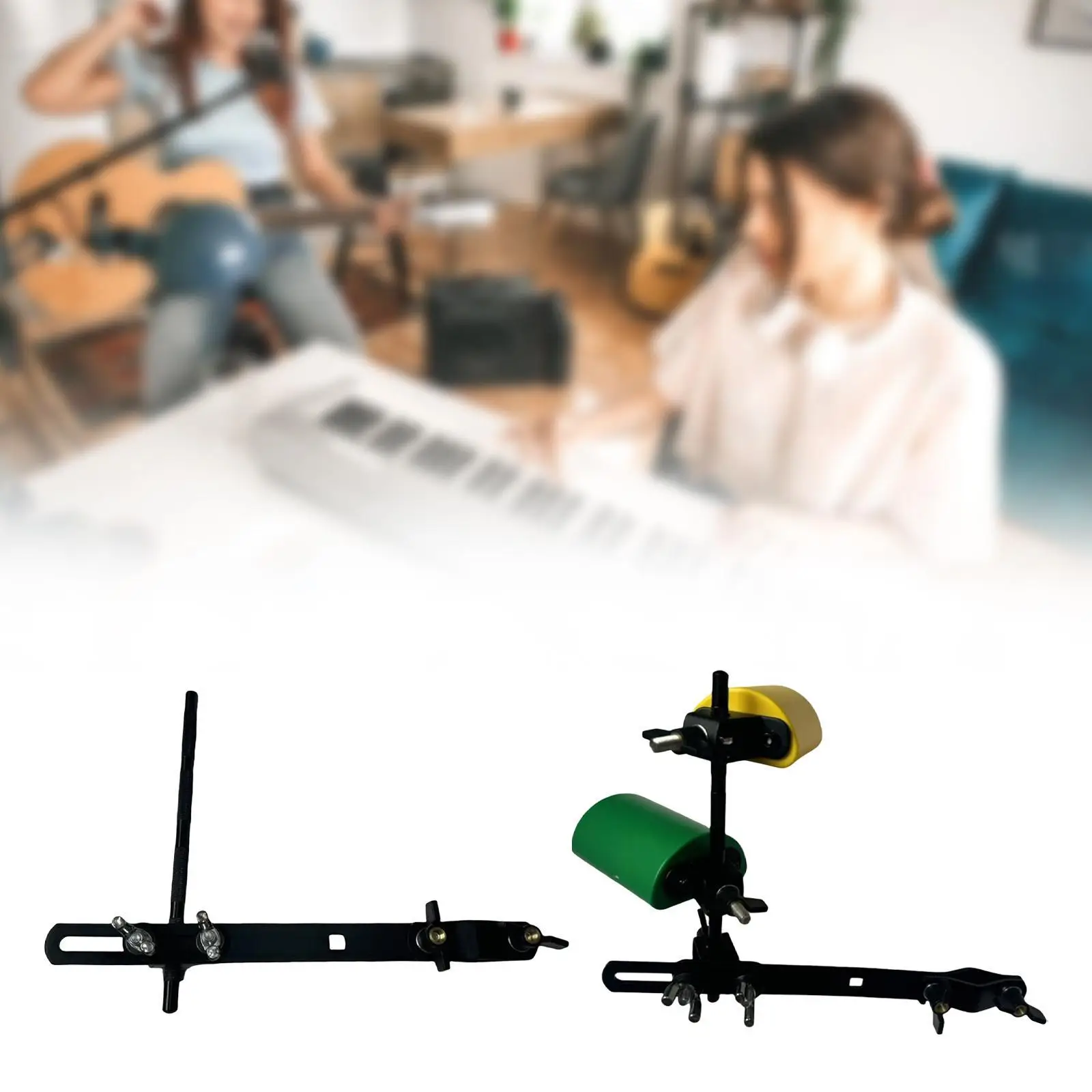 

Cowbell Clamp with Arm Drum Set Accessories Hardware Professional Drum Clamp Cowbell Holder for Cowbell Tambourine Blocks