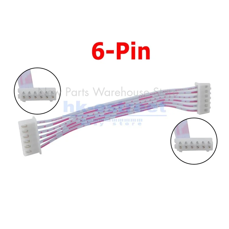 L 6-Pin 2.54mm Pitch Female to Female JST-XH Connector Cable Wires 10/20/30CM