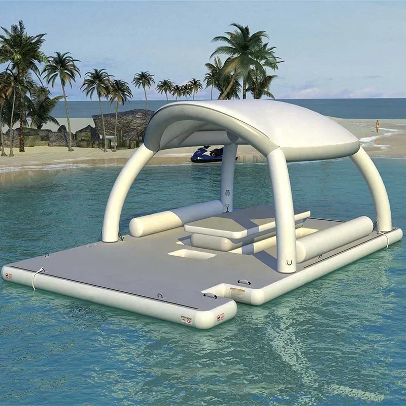 

Inflatable Water Floating Platform Awning Inflatable Sofa Floating Platform Tent Sea Docking Floating Platform Pavilion