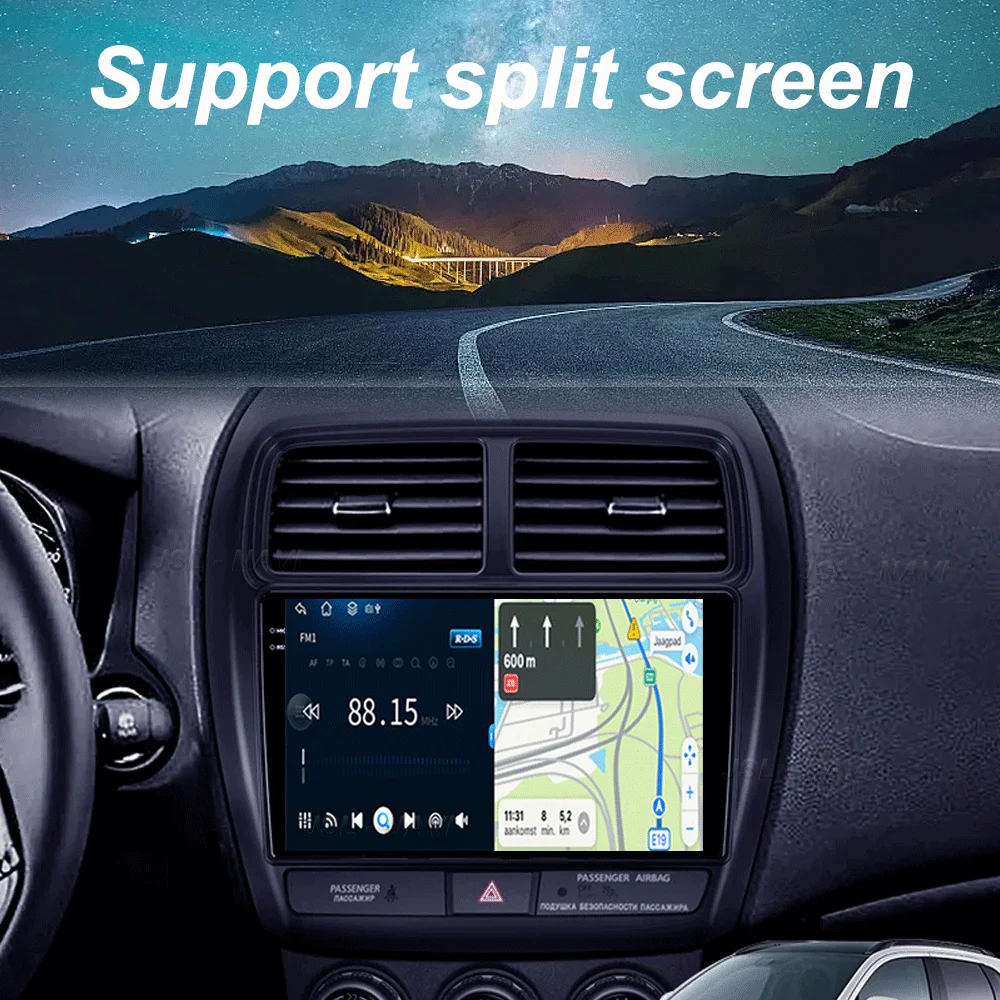 For Mitsubishi ASX 1 2016 2017 2018 2019 2020 - 2022 Android 16 Car Radio Player DSP Carplay 8G 256G Stereo No 2 din DVD Screen