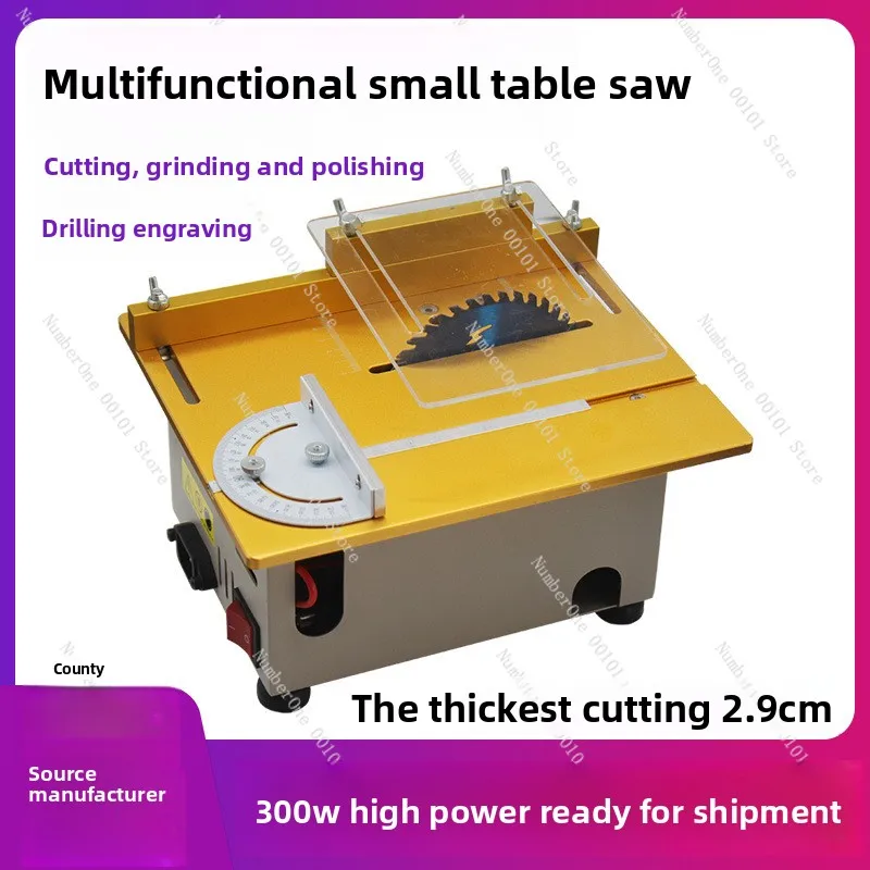 885 Small Table Saw for Home Use, Woodworking, Handmade, Miniature, Multifunctional, Acrylic DIY Desktop Cutting Machine