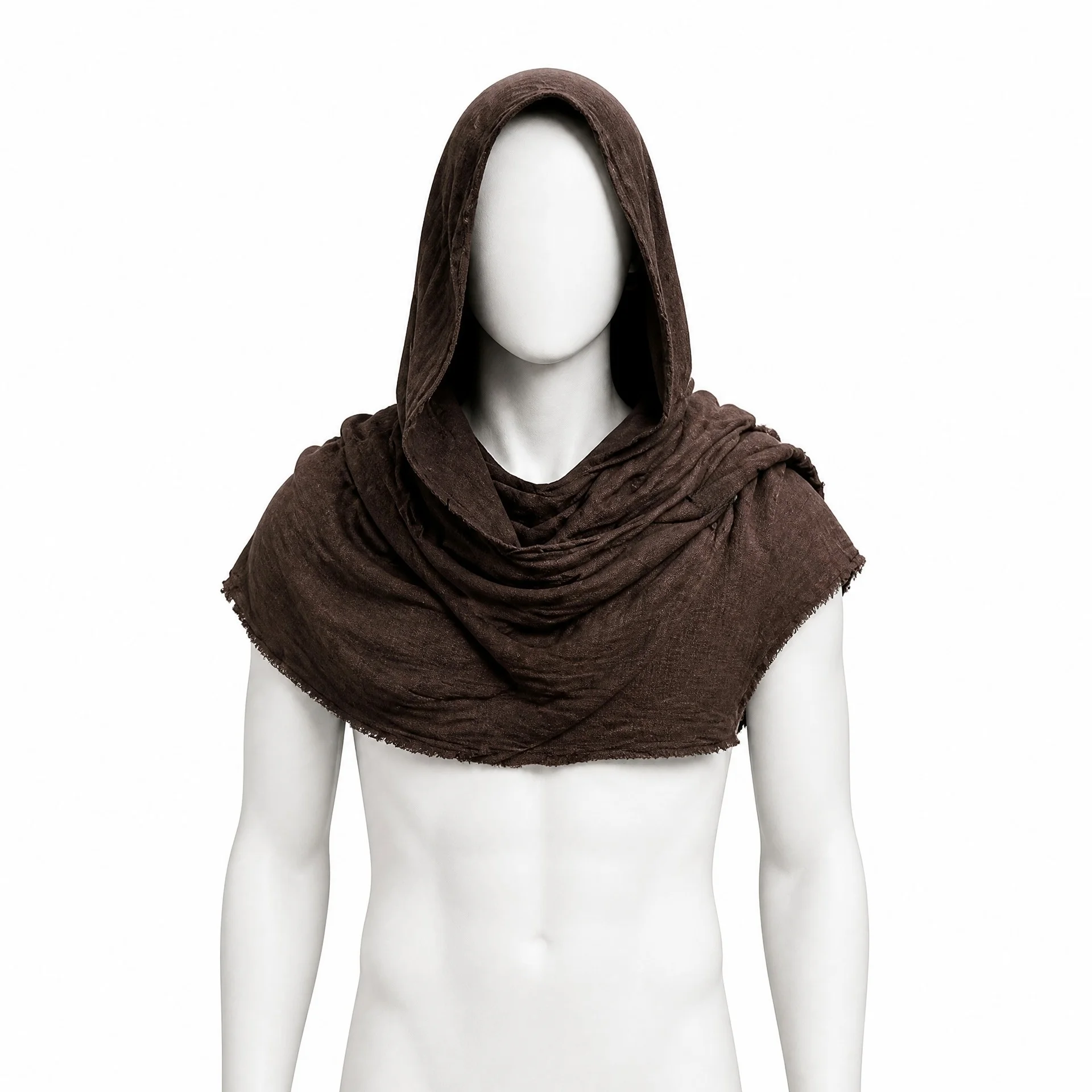 Halloween Medieval Knight Renaissance Vintage Hooded Cloak Cosplay Shoulder Shawl Long Pants Velvet Material Other Materials