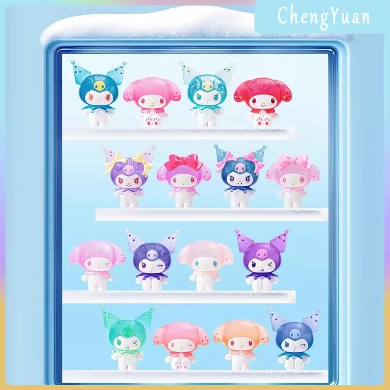 

Genuine Sanrio My Melody $ Kuromi Pamune-Style Mini Figurine Surprise Bag Blind Box Cute Doll Collection Desktop Ornament Gift