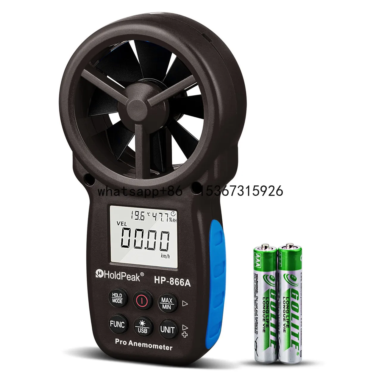 

q-866A Handheld q Anemometer CFM Meter with USB Port Speed Measuring Instrument