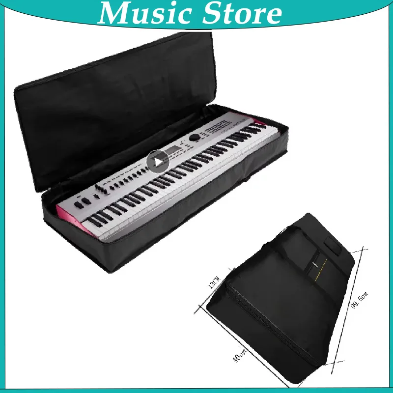 76/61Keys Electronic Piano Bag Waterproof Oxford Cloth Thickened Handbag Keyboard Case 61/76 Keys Keyboard Bag Piano Cover