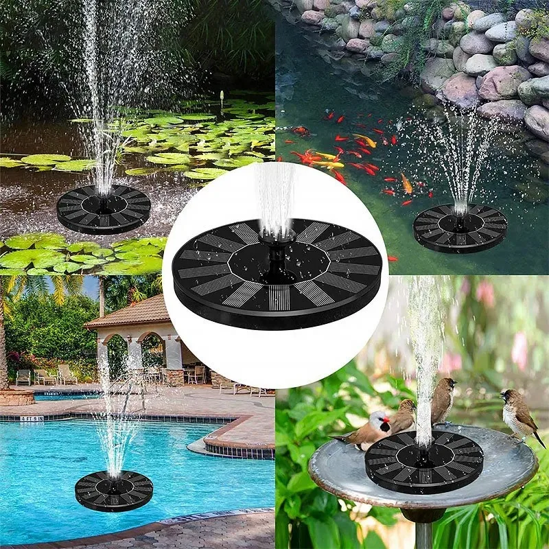 Solar Fountain Pump, 13cm | Nozzle Floating Water Pump | 150L/H | Garden Pond Bird Bath | Eco-Friendly Garden Decoration Outdoor view 3