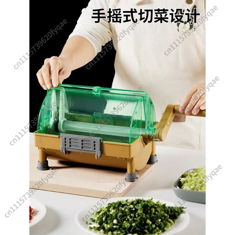Commercial Multi-functional Vegetable Slicer Cutter for Green Onion, Chili Ring, Coriander, Chive and Garlic Slice Cutting
