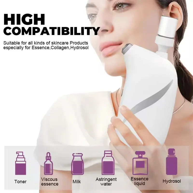 

Handheld High Pressure Nano Mist Sprayer Facial Steamer Beauty Device for Skin Hydration Oxygen Infusion Essence Skin Care Tool