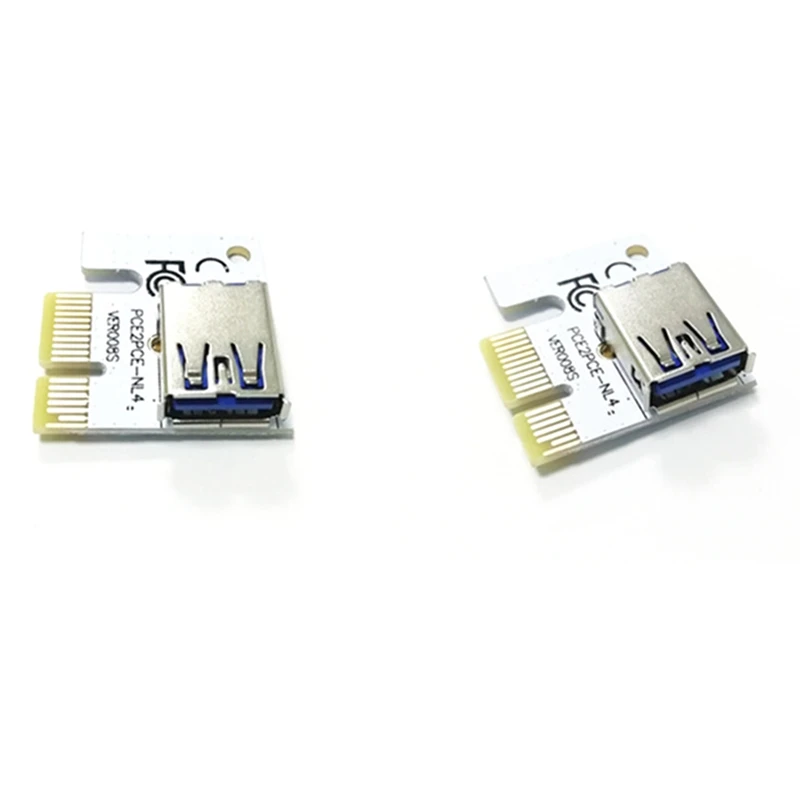 PCI Express Riser Card, PCI 1X PCI-E BronchRiser, 90 Resistant Convert Card, USB 3.0, 006 006C, HouseS 008S 009S, BTC Mining, 10Pcs