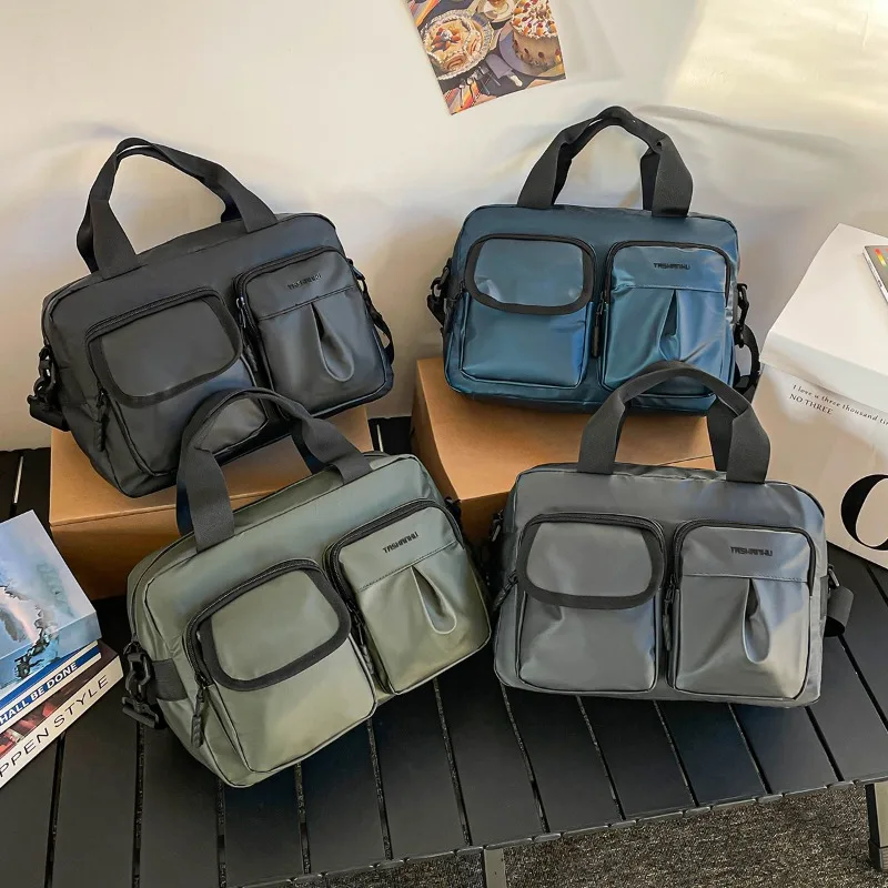 Casual Crossbody Bag Men Multifunction Handbags Large Capacity Shoulder Bag Men Women Unisex Travel Tote Crossbody Bags Satchels