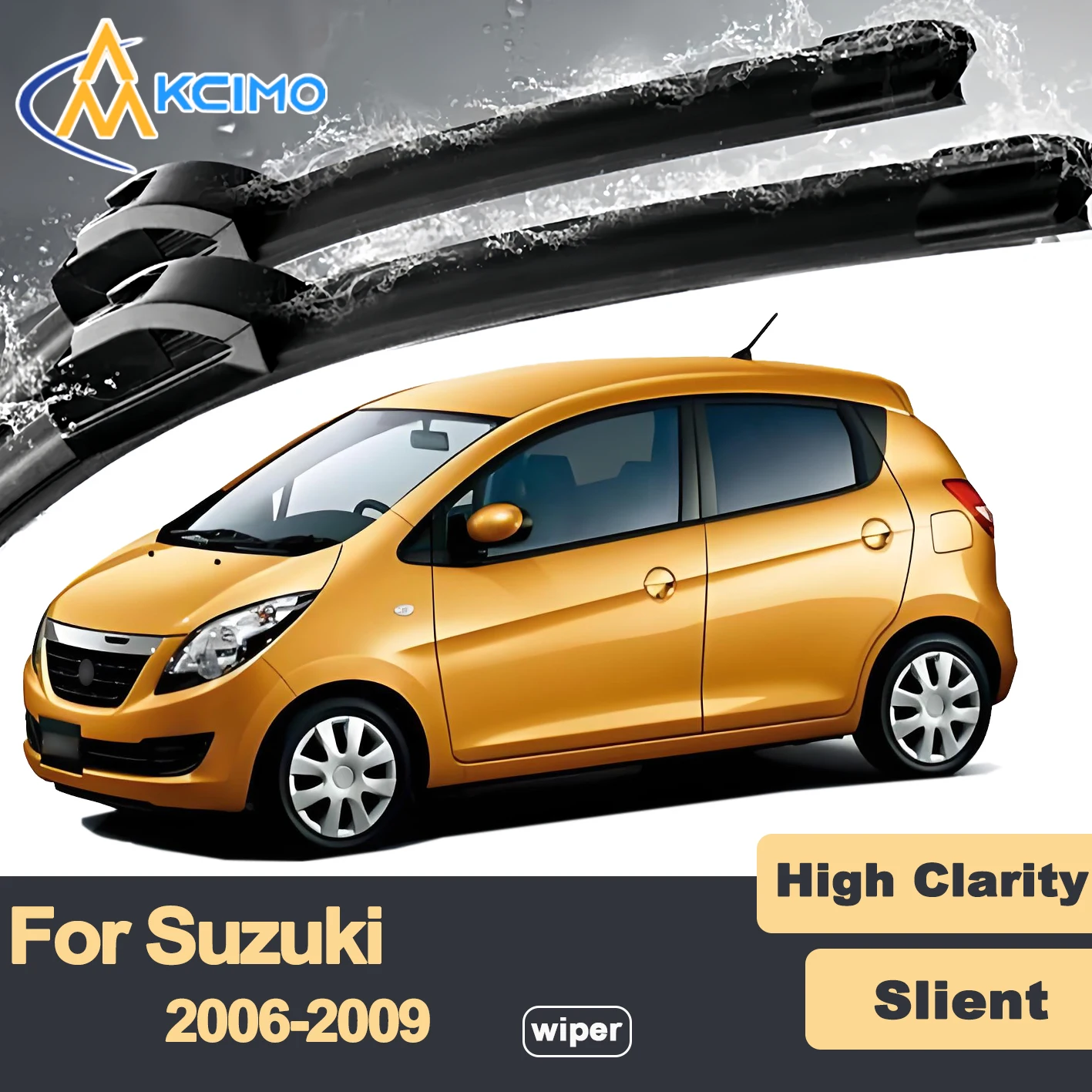 

Premium Rubber Durable Silent Windshield Wiper Blades 2pcs for Suzuki Cervo HG21S 2006-2009 Front Wiper Blades Set