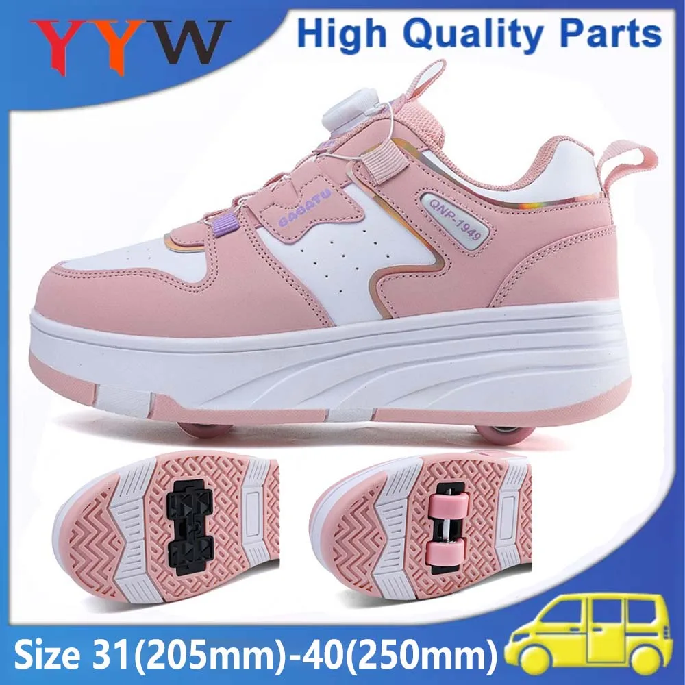 2025 جديد أحذية تزلج مضمنة للبنين بنات التزلج في الهواء الطلق الباركور انفصال عجلات أحذية النساء الرجال الأسطوانة أحذية رياضية حجم 31-40 #1