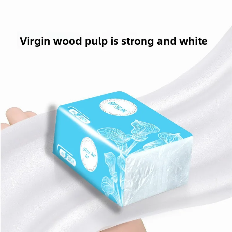 30 Packs Of Natural Wood Paper Towels, 300 Sheets Of Household Soft Napkins, Living Room Face Towels, Toilet Paper, Affordable