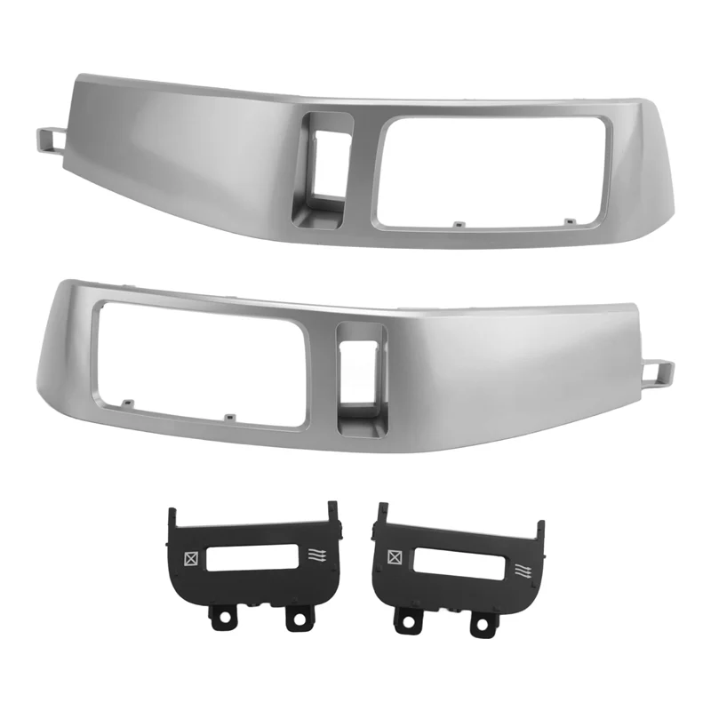 

A90Q-2Pcs Car Air Conditioner Outlet Frame A/C Vents Plate Panel For Toyota Land Cruiser Prado 120 Lexus GX470 2003-2009