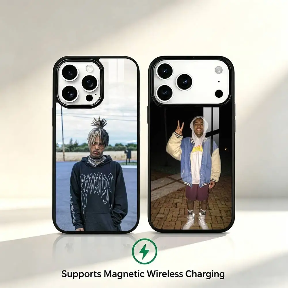 Emo Rap X-XXXTentacion  Phone Case For iPhone17,16,15,14,13,12,11 Plus,Pro Supports Magnetic Wireless Charging